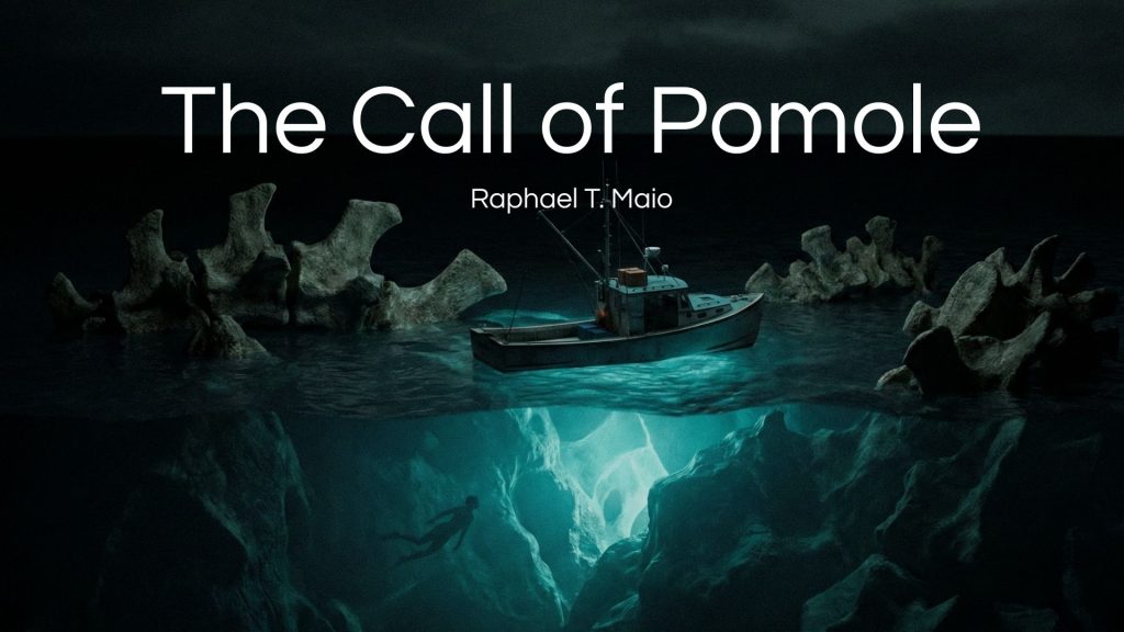 A recovered maritime account from Pomole, where fishermen follow an uncharted location and awaken something ancient beneath the receding tide.