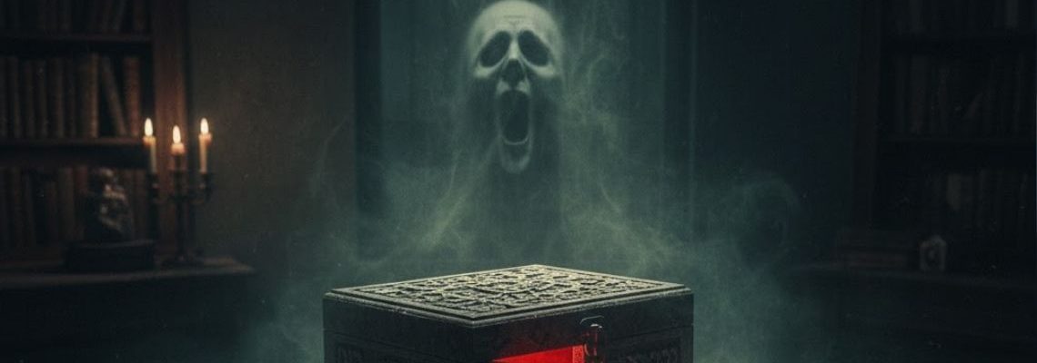 The Dybbuk Box is one of the most infamous haunted artifacts. Discover its origins, curse, and the dark mystery behind cursed objects.